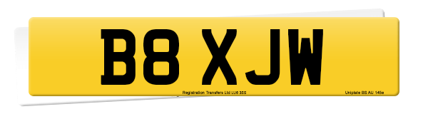 Registration number B8 XJW